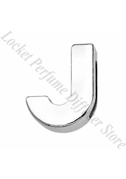 J Boshi 8mm Düz Slayt Mektup Takılar Bilezik Yapımı Takı Gerdanlık 1 Adet Alfabe A-Z Dıy Bileklik Anahtarlık Pet Yaka Hediye (Yurt Dışından)