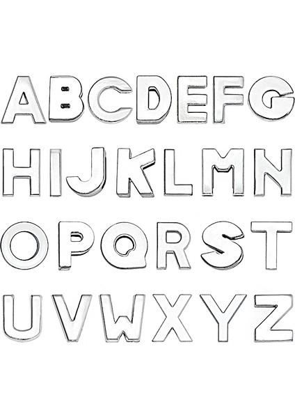 J Boshi 8mm Düz Slayt Mektup Takılar Bilezik Yapımı Takı Gerdanlık 1 Adet Alfabe A-Z Dıy Bileklik Anahtarlık Pet Yaka Hediye (Yurt Dışından) fiyatları