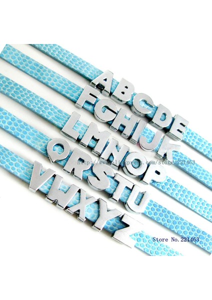 J Boshi 8mm Düz Slayt Mektup Takılar Bilezik Yapımı Takı Gerdanlık 1 Adet Alfabe A-Z Dıy Bileklik Anahtarlık Pet Yaka Hediye (Yurt Dışından) modelleri