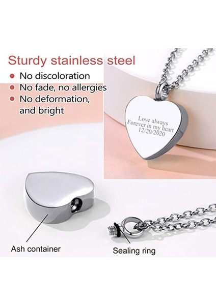 55CM Tarzı Huni Küller Için Kremasyon Takı - Artık Benim Tarafımda Sonsuza Kadar Kalbimde Küller Için Urn Kolye Kolye Anıt Kolye Hatıra (Yurt Dışından) indirimleri