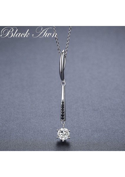 Sıyah Awn Yeni Kolye Gümüş Renk Slayt Kolye Kadın Takı Klasik Yuvarlak Kolye ve Kolye K071 (Yurt Dışından) fiyatları