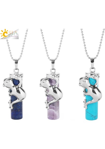 Malakit Csja Moda Pembe Kuvars Taş Güç Bildirimi Kolye Erkek Kadın Mücevheratı Doğal Taş Taş Kolye Güzel Kurbağa Takı E184 (Yurt Dışından) fiyatları