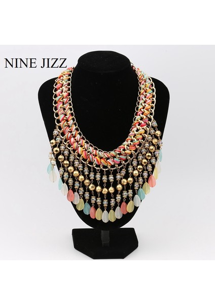 No.51 Boyutu Nınejızz Püskül Kristal Kolye Vintage Bohemian Büyük Bildirimi Boncuk Kolye Zinciri Kadınlar Için Basit Stil Düğün Takısı (Yurt Dışından) modelleri