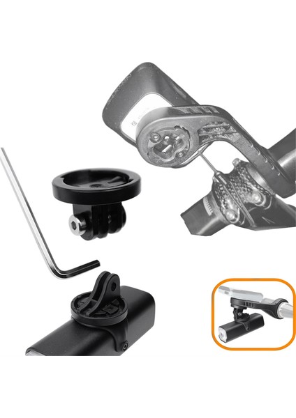Bisiklet Bilgisayarı Montaj Tutucu Garmin 520 Artı 530/830/1030 Gopro Braketi Adaptörü Işık Kamera Pil Konektörü (Yurt Dışından) fiyatları