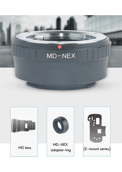 Md-Nex Lens Adaptör Halkası Minolta Mc Md Lens Için Sony Nex Kamera A7 (Yurt Dışından)