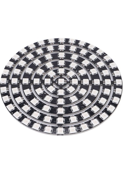 WS2812 SK6812 Yarıçapı 110MM LED Halka 5050 DC5V Dıy LED Halka Dahili Rgb Adreslenebilir LED Halka 93 Bit Led'ler (Yurt Dışından) modelleri