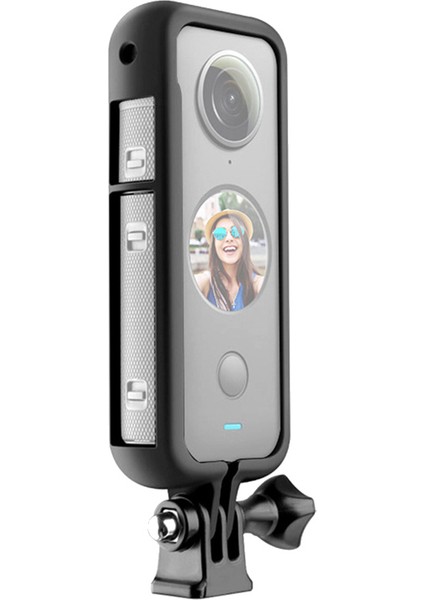 Insta 360 One X2 Aksiyon Kamera Muhafaza Kılıfı Çerçeve Tampon Koruyucu Kafes INSTA360 One X2 1/4 Dişli Bağlantı Noktaları (Yurt Dışından)