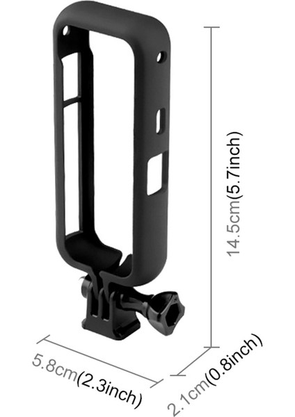 Insta 360 One X2 Aksiyon Kamera Muhafaza Kılıfı Çerçeve Tampon Koruyucu Kafes INSTA360 One X2 1/4 Dişli Bağlantı Noktaları (Yurt Dışından)