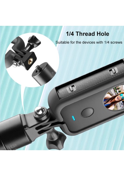 Insta 360 One X2 Aksiyon Kamera Muhafaza Kılıfı Çerçeve Tampon Koruyucu Kafes INSTA360 One X2 1/4 Dişli Bağlantı Noktaları (Yurt Dışından)