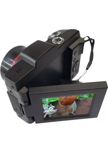 16MP 16X Zoom 1080P Hd Döndürülebilir Ekran Mini Aynasız Dijital Kamera Video Kamera Dahili Mikrofonlu Dv (Yurt Dışından)