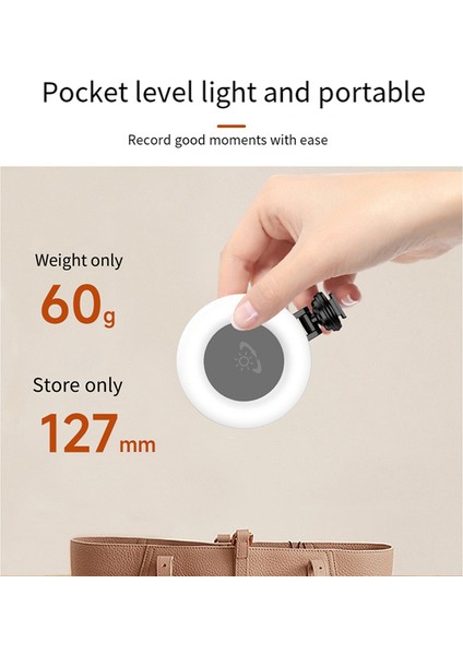 D07 Mobil Canlı Yayın Selfie Güzellik Dairesel Dolgu Işığı Şarj Edilebilir Kamera Sıcak Önyükleme Tokalı Işık, Siyah (Yurt Dışından) fiyatları