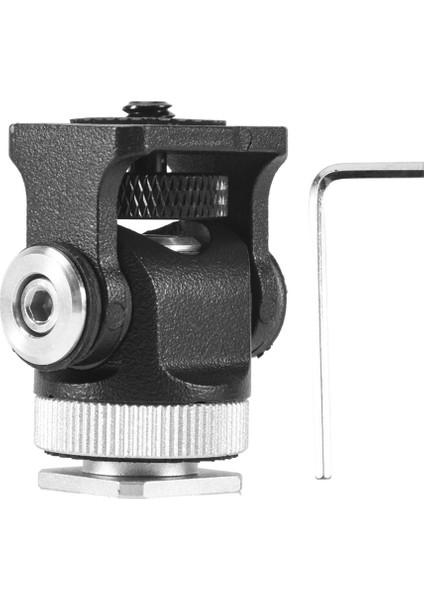 Mini Sıcak Ayakkabı Montaj Monitör Mikrofon Flaş Tutucu 1/4 Inç Vida Kamera Braketi Tripod Kafası Monitör Flaş Kamera Aksesuarları (Yurt Dışından)