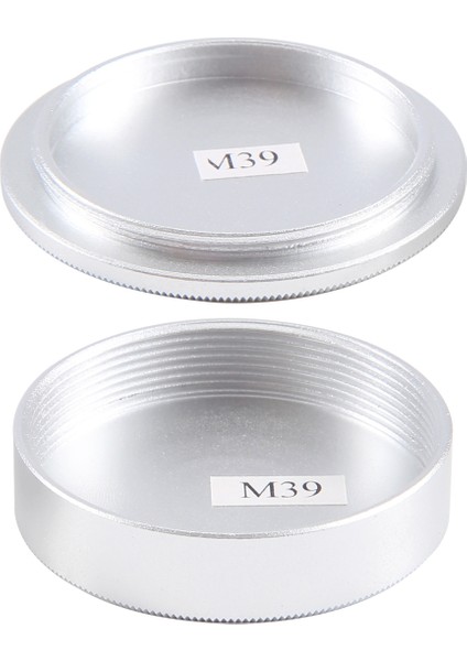 Metal Gövde Kapağı ve Lens Arka Kapağı Seti M39 Ltm Lsm Leica Vida Montajı MCM39S (Gümüş) (Yurt Dışından)
