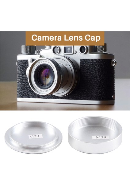 Metal Gövde Kapağı ve Lens Arka Kapağı Seti M39 Ltm Lsm Leica Vida Montajı MCM39S (Gümüş) (Yurt Dışından)