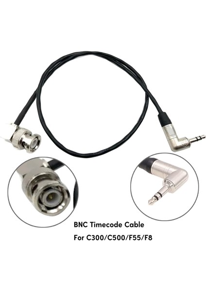 C300/C500/F55/ZOOMF8 Kamera Için 3,5 mm Trs - Bnc Zaman Kodları Kablosu Kameranızın Zaman Kodları Yeteneğini Geliştirir (Yurt Dışından)