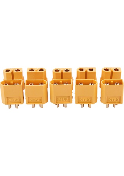5 x Çift Rc XT60 Erkek ve Dişi Çift Pil Konektörü + Isıyla Daralan (Yurt Dışından)