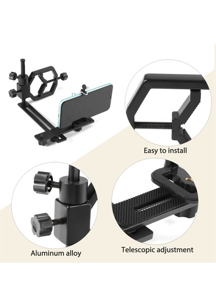 Çok Işlevli Teleskopik Evrensel Dijital Kamera Cep Telefonu Braketi Destek Tutucu Montaj Spotting Kapsamları Teleskop Adaptörü (Yurt Dışından) indirimleri