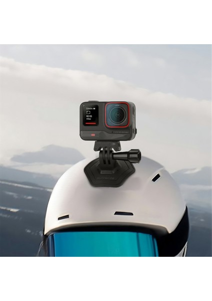 Sunnylıfe Actıon 4/INSTA360 Go3 Için Taban Montajı Gopro Kavisli Kask Montajları Için Esnek Yapışkan Taban (Yurt Dışından)