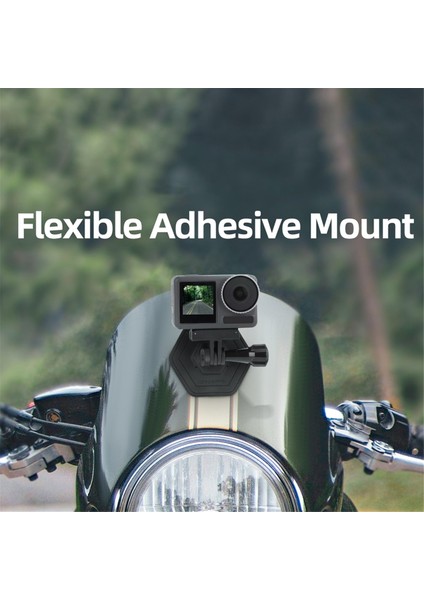 Sunnylıfe Actıon 4/INSTA360 Go3 Için Taban Montajı Gopro Kavisli Kask Montajları Için Esnek Yapışkan Taban (Yurt Dışından)