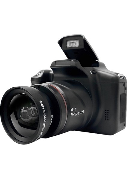 Profesyonel Fotoğraf Kamera Slr Dijital Kamera Taşınabilir El 16X Dijital Zoom 16MP Hd Çıkışlı Selfie Kamera (Yurt Dışından)