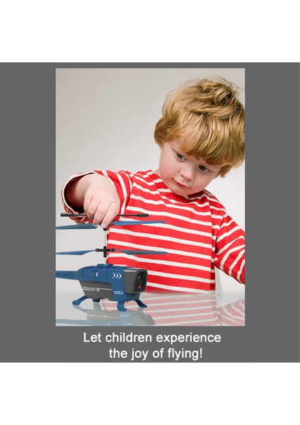 Rc Helikopter 3.5 Kanal Uzaktan Kumandalı Uçak 2.4g Süzülen Engellerden Kaçınma Uçağı Uçak Uçan Oyuncak Çocuklar Için-Gri (Yurt Dışından)