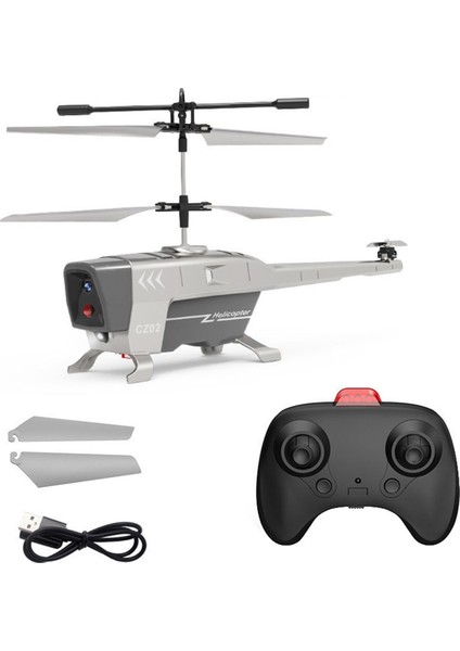 Rc Helikopter 3.5 Kanal Uzaktan Kumandalı Uçak 2.4g Süzülen Engellerden Kaçınma Uçağı Uçak Uçan Oyuncak Çocuklar Için-Gri (Yurt Dışından)