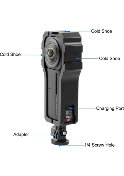 Puluz Panoramik Kamera Çerçevesi Metal Koruyucu Kabuk Muhafaza Kılıfı INSTA360 One Rs 1-Inç Kamera Aksesuarları Için (Yurt Dışından)