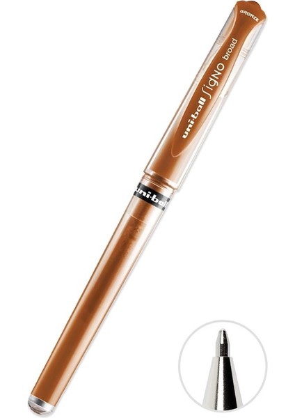 Imza Kalemi 1 Adet Uniball Signo Broad 1.0 mm Roller Pilot Kalem UM-153 Yaldızlı Davetiye Kalemi Uçlu Likit Mürekkepli