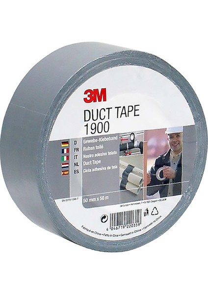 1900 Gümüş Bez Bant 6 Adet 50 mm*50 mt