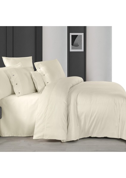 Monochrome Ecru %100 Pamuk Saten ''300 Tc" Nevresim Takımı Çk V2 modelleri