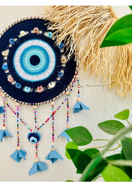 Nazarlık Düşkapanı Nazar Boncuğu Rüya Tutucu Kapı Süsü Duvar Süsü Dreamcatcher Mandala