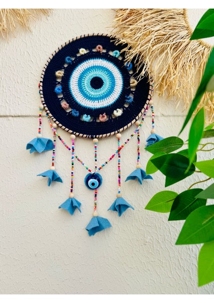 Nazarlık Düşkapanı Nazar Boncuğu Rüya Tutucu Kapı Süsü Duvar Süsü Dreamcatcher Mandala