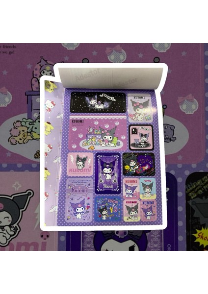 Hello Kitty ve Arkadaşları Kuromi My Melody Sticker Albümü 16 Sayfa