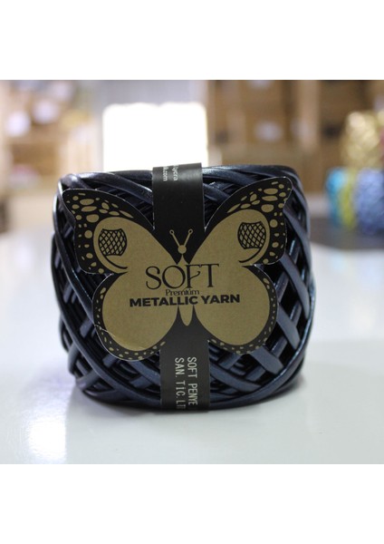 Metalik Örgü Ipi Night Blue 4 Adet Fiyatıdır. 2 Parça Ip (30+30,40+20 Vb.)