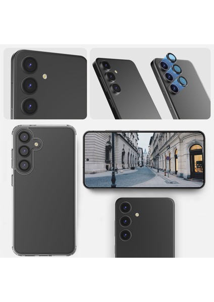 Buddıes Samsung S25 Plus Uyumlu Kamera Lens Koruyucu (SİLVER)