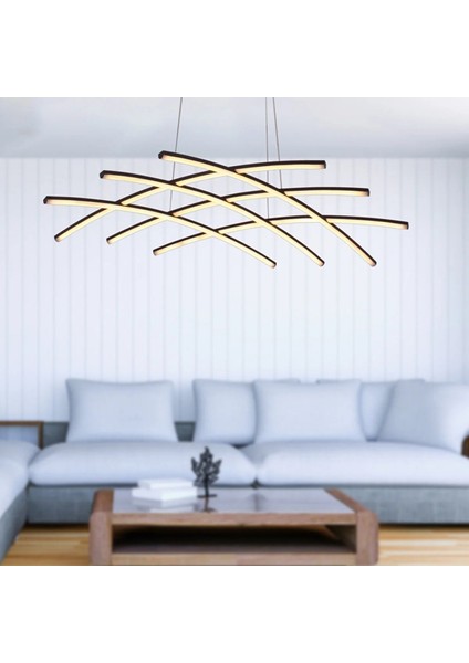 Yıldız Modern Avize LED 54W 75x75cm Alüminyum Profil Siyah Dorbien-EV-10379-4BSY fırsatları