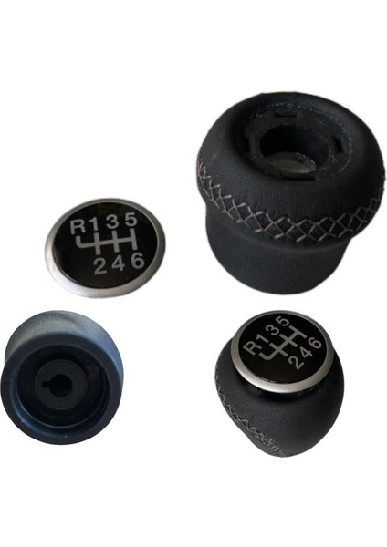 Fiat Doblo 3 Siyah Vites Topuzu Deri Kaplama 6 Ileri Modeller 55346753