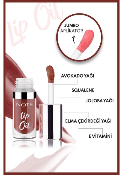 Lip Oil Nemlendirici ve Parlatıcı Dudak Bakım Yağı - 60 Mocha Kiss - Kahverengi