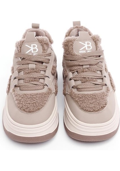 Bağcıklı Comfort Kürklü Kadın Sneaker modelleri