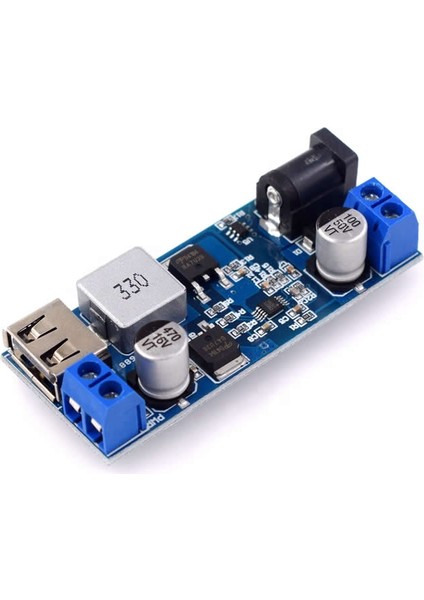 5V 5A Çıkışlı Güç Kaynağı Voltaj Düşürücü Modül USB Soket Klemens