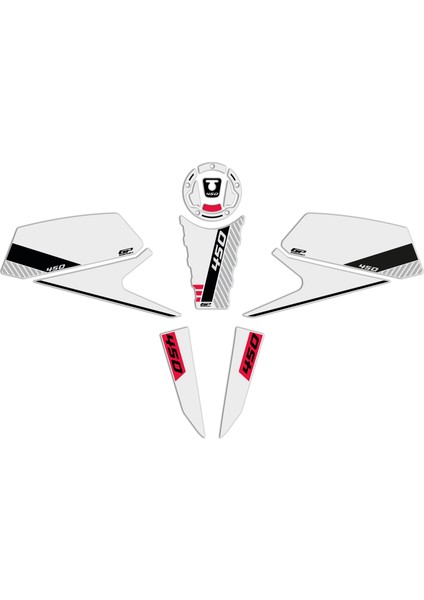 Cf Moto 450 Nk 2024 Uyumlu Tank Pad Beyaz