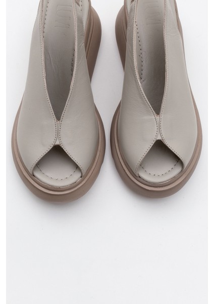 Sam Taş Cilt Deri Kadın Dolgu Topuk Sandalet fiyatları