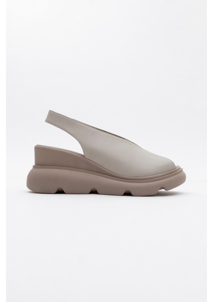 Sam Taş Cilt Deri Kadın Dolgu Topuk Sandalet indirimleri