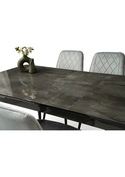 Hg Cappicino Ortadan Açılır Büyüyen Yemek Masası 90 x 160 cm Sadece Masa Fiyatıdır