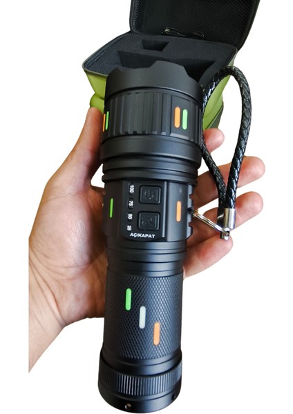 Small Sun 98000LM 100W Güçlü El Feneri – Yüksek Performanslı Şarjlı LED Fener