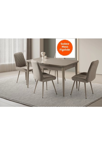 Hg Cappicino Ortadan Açılır Büyüyen Yemek Masası 80 x 130 cm Sadece Masa Fiyatıdır fiyatları