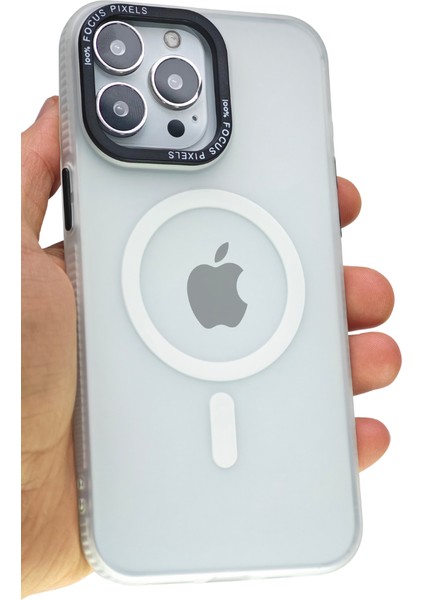 Apple iPhone 15 Pro Kılıf Magsafe Uyumlu Kamera Çıkıntılı Darbe Emici Mat Lüx Kapak Tb-05