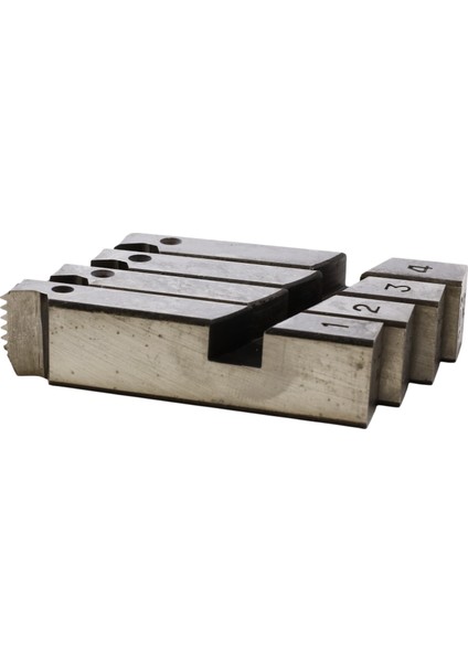 Metal Diş Açıcı Proter Pafta Tarak 4'lü Set Yedek Diş Açma Tarağı 1" - 2" Freze Çelik