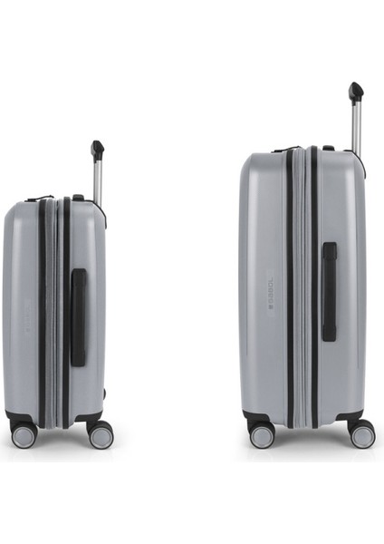 2 Valiz Seti (Kabin ve Orta Boy) Brooklyn Gümüş fiyatları