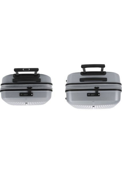 2 Valiz Seti (Kabin ve Orta Boy) Brooklyn Gümüş modelleri